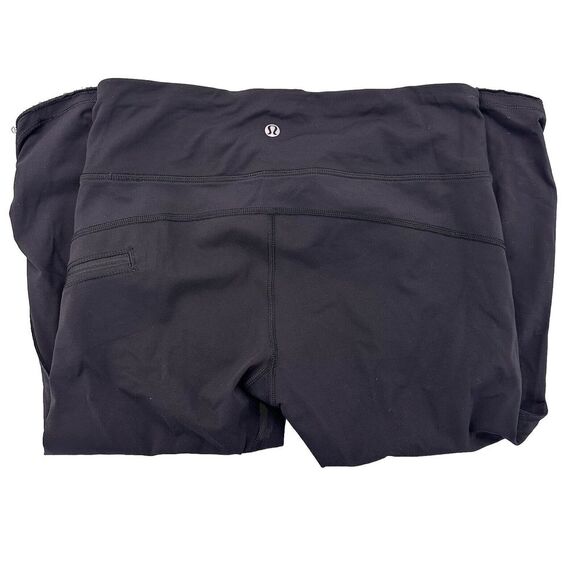 Lululemon Womens Size‎ 6 Black Zipper Side Pocket Pull-On Workout Capri Gym Yoga - Picture 5 of 5